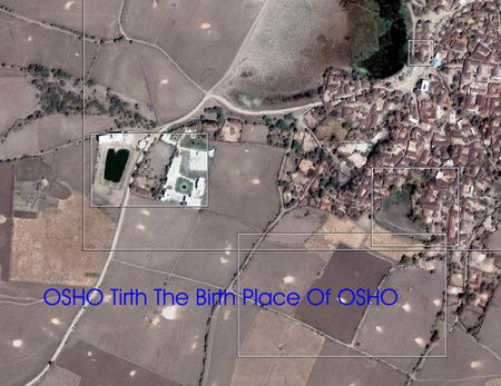 bird eye view of osho's birth place
